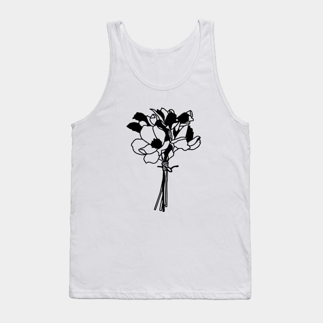 minimalist flowers Tank Top by Vintage Dream